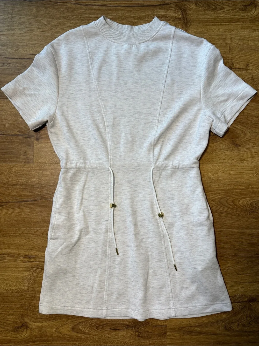 Varley DoubleSoft Maple Dress Ivory Marl Small - Picture 4 of 15
